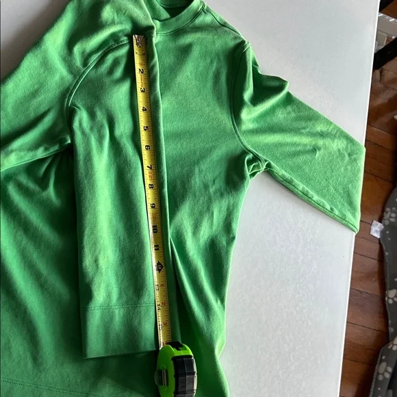 L.L. Bean, cotton henley, 3/4 sleeve, Women's medium, green - Picture 7 of 7